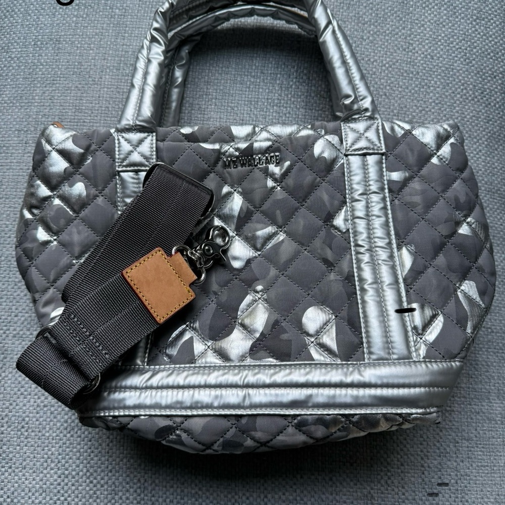 MZ Wallace Small Empire Tote in Silver Camo